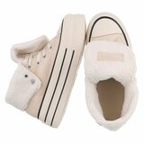 Beige hoge winter sneaker Charella_
