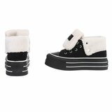 Zwarte hoge winter sneaker Charella_