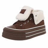 Bruine hoge winter sneaker Charella_