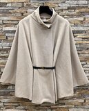 Elegante beige cape jas_