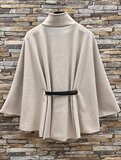 Elegante beige cape jas_