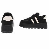 Zwarte lage sneaker Coralie_