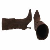 Bruine midi suede laars Caprice_