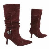 Bordeaux midi suede laars Caprice_