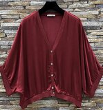 Bordeaux gilet in satin_