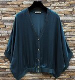 Petrol blauwe gilet in satin_