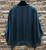 Petrol blauwe gilet in satin_