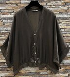 Maroon bruine gilet in satin_
