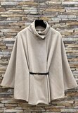 Elegante beige cape jas_