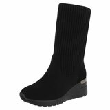 Zwart suede enkellaarsje Cellena_
