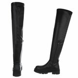 Zwarte overknee laars Carijn_