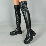 Zwarte overknee laars Carijn_