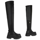 Zwarte overknee laars Cilla_