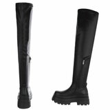 Zwarte overknee laars Cilla_