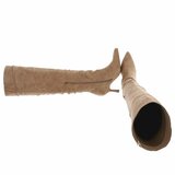 Licht bruine suede overknee laars Cosima_