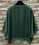 Groene gilet in satin_