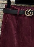 Wijn rode velvet broek_