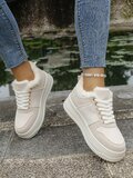 Wit beige lage sneaker Amanda_
