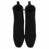 Zwart suede bi material enkellaarsje Adele_