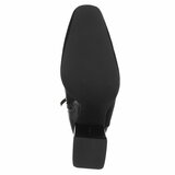 Zwart suede bi material enkellaarsje Adele_