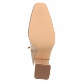 Kaki bruin suede bi material enkellaarsje Adele_