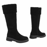 Zwarte suede laars Nicole_