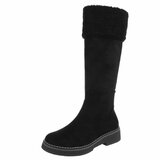 Zwarte suede laars Nicole_