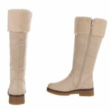 Beige suede laars Nicole_