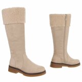 Beige suede laars Nicole_