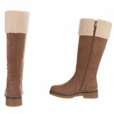 Bruine suede laars Nicole_