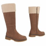 Bruine suede laars Nicole_