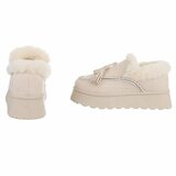 Beige daimen winterlaarsje Cassandra_