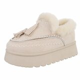 Beige daimen winterlaarsje Cassandra_