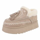 Kaki bruin daimen winterlaarsje Cassandra_