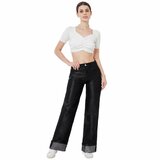  Zwarte wide leg jeans broek voor dames_