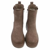 Kaki bruine Chelsea boot Emilie_