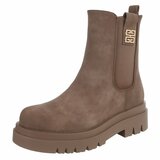 Kaki bruine Chelsea boot Emilie_