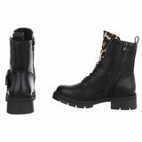 Zwarte-sneeuw luipaard boot Alviena_