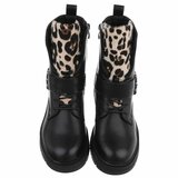 Zwarte-sneeuw luipaard boot Alviena_