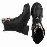 Zwarte-sneeuw luipaard boot Alviena_