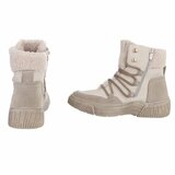 Beige suede winterboot Gabriela_
