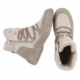 Beige suede winterboot Gabriela_