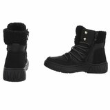 Zwarte suede winterboot Gabriela_