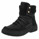 Zwarte suede winterboot Gabriela_
