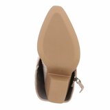Hoge beige suede laars met omslag Chavella_
