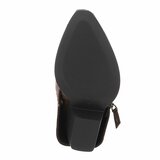 Hoge bruine suede laars met omslag Chavella_