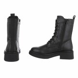 Zwarte boot in snakeskin look Clarine_