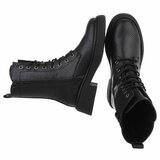 Zwarte boot in snakeskin look Clarine_
