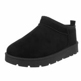 Zwarte suede lage winter mule Nola_