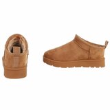 Camel suede lage winter mule Nola_